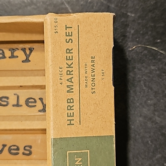 Smith & hawken 4 pc stoneware herb market set - Picture 3 of 5